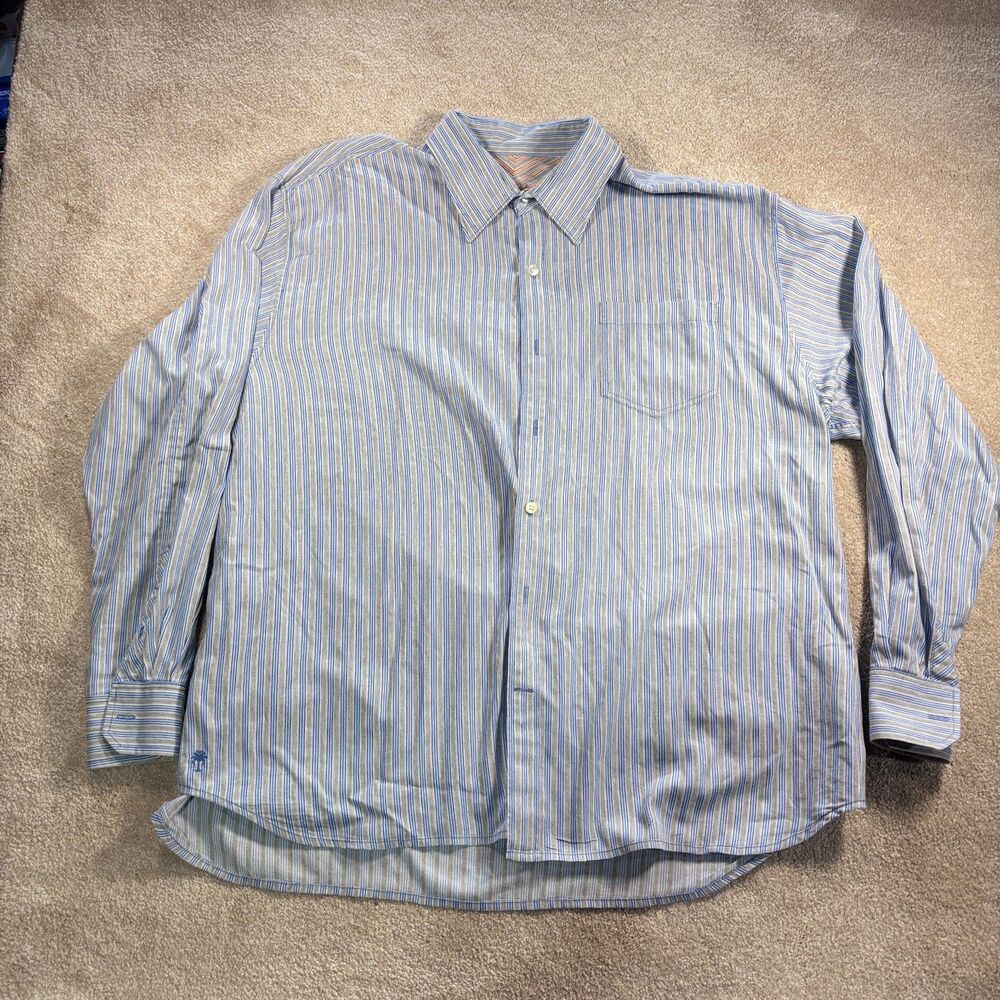 Tommy Bahama Men's long sleeve striped button down long sleeve, Size XXL